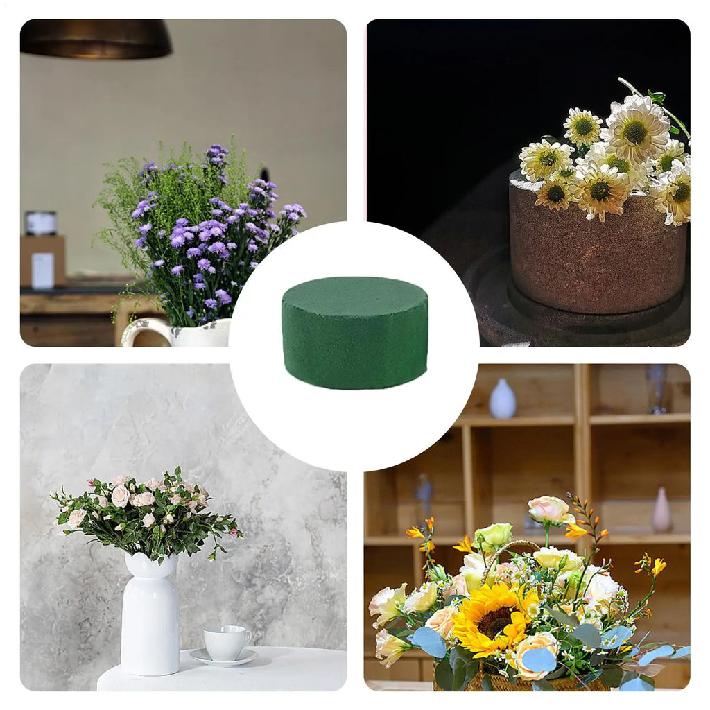 6Pcs Green Floral Foam Block DIY Flower Arrangement Sponge Dry Wet Absorbent Bricks For Flower Birthday Wedding Garden Decor Oasis Select