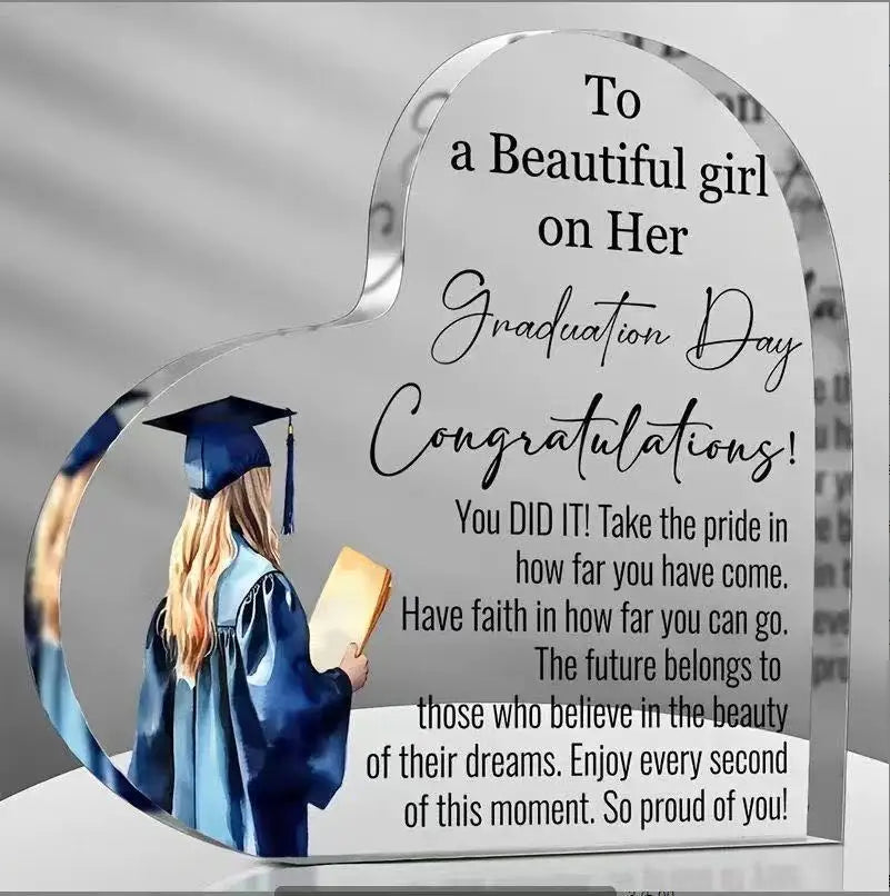Class of 2026 Acrylic Plaque Inspirational Graduate Gifts For Her Graduation Senior 2026 Gift For Her Class Of Table Decor Oasis Select Style B