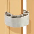 Holder Soft PVC Door Stopper Silent Design Noise Reduction Wall Protector Anti Pinch Universal Fit Safety Wedge Kid Safety Oasis Select Grey