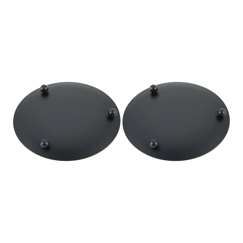 2pcs 10cm Black Iron Candle Holders Fits for A Variety of Candles Suitable for Candlelight Dinners To Create Romantic Atmosphere Oasis Select