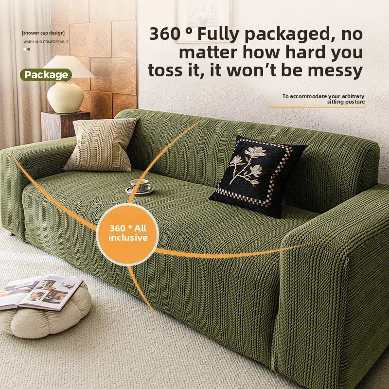 The New Sofa Cover Is Fully Covered with Anti-cat Scratch Protective Cover Elastic Anti-slip and Dust-proof Sofa Cover Fabric Oasis Select