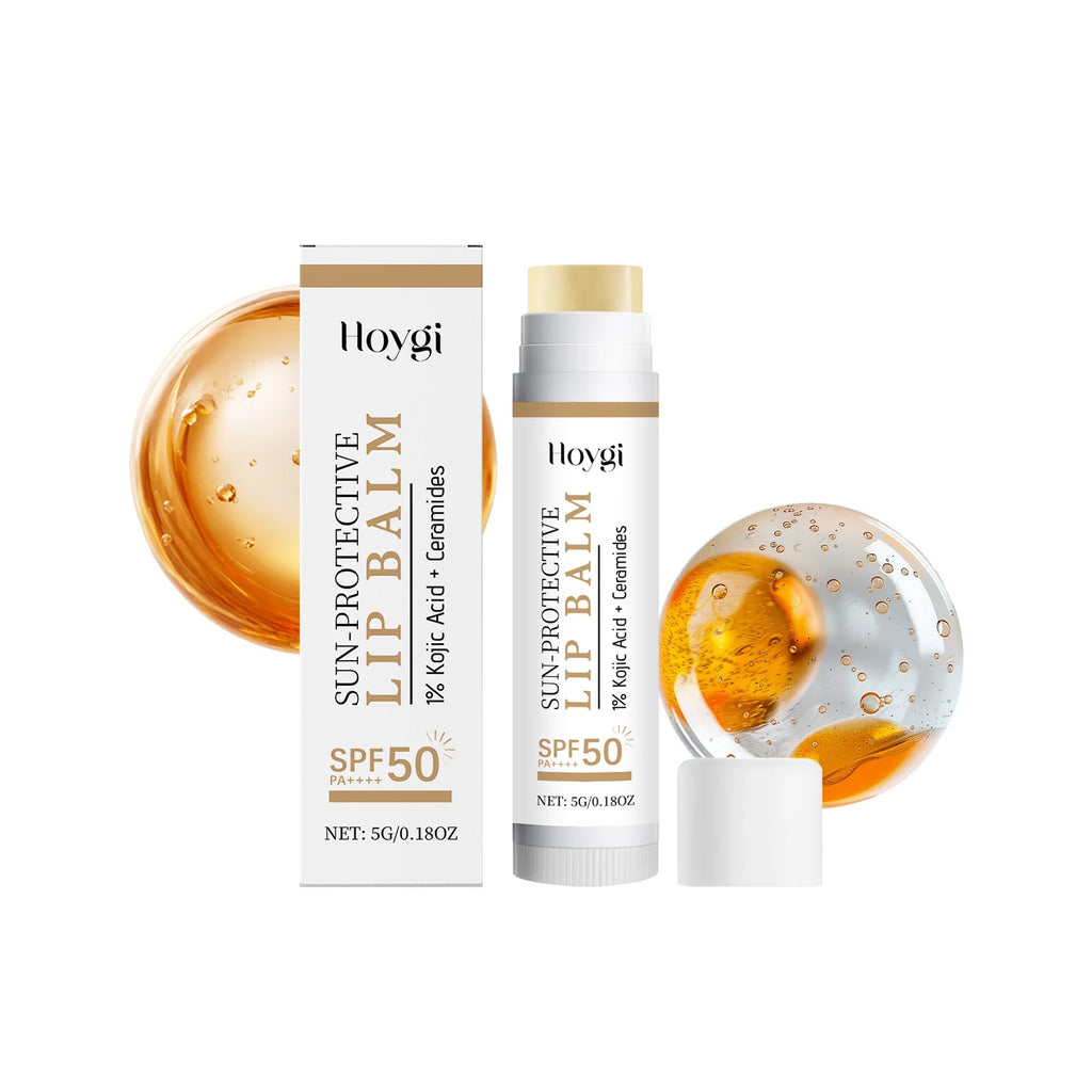 Spf50 Pa++++ Lip Balm 5g with 1% Kojic Acid & Ceramides, UV Protection Brightening Moisturizing Lip Stick for Dry Chapped Lips Oasis Select 5g boxed