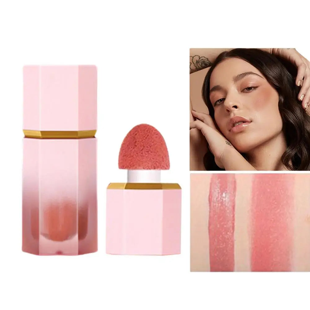 Cheek Liquid Blush With Cushion Liquid Illuminator Face Highlighter Long Lasting Natural Skin Tint Face Blush Wand Creamy Blush Oasis Select 01 China Mainland