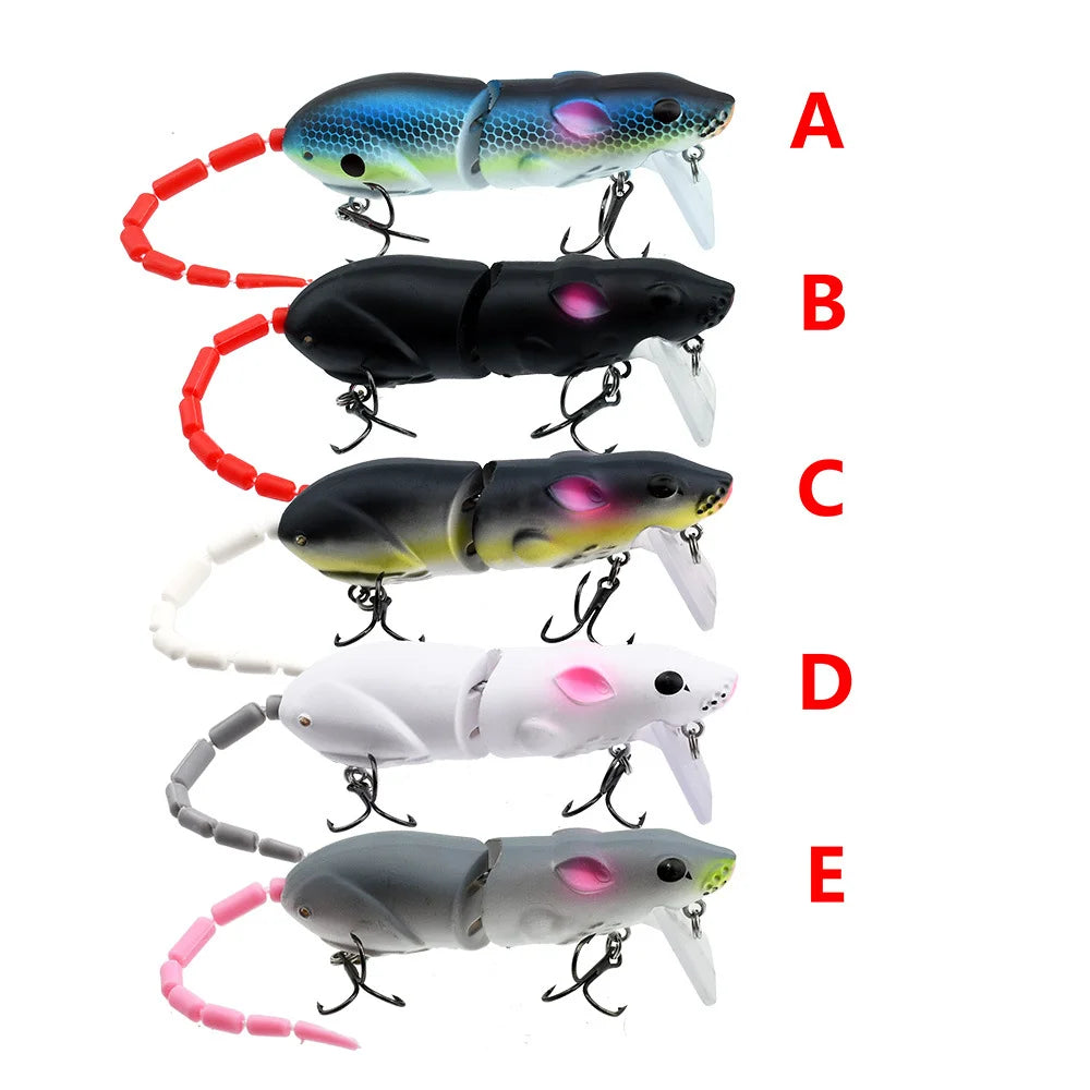 15.5g/15.5cm lure mouse biomimetic broken joint long throw pencil Minogue curved mouth fake bait Oasis Select 5PCS