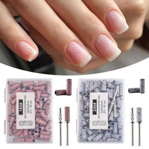 100-Piece Nail Drill Sanding Bands – Manicure & Pedicure Bits Nail Drill Sanding Bands Oasis Select