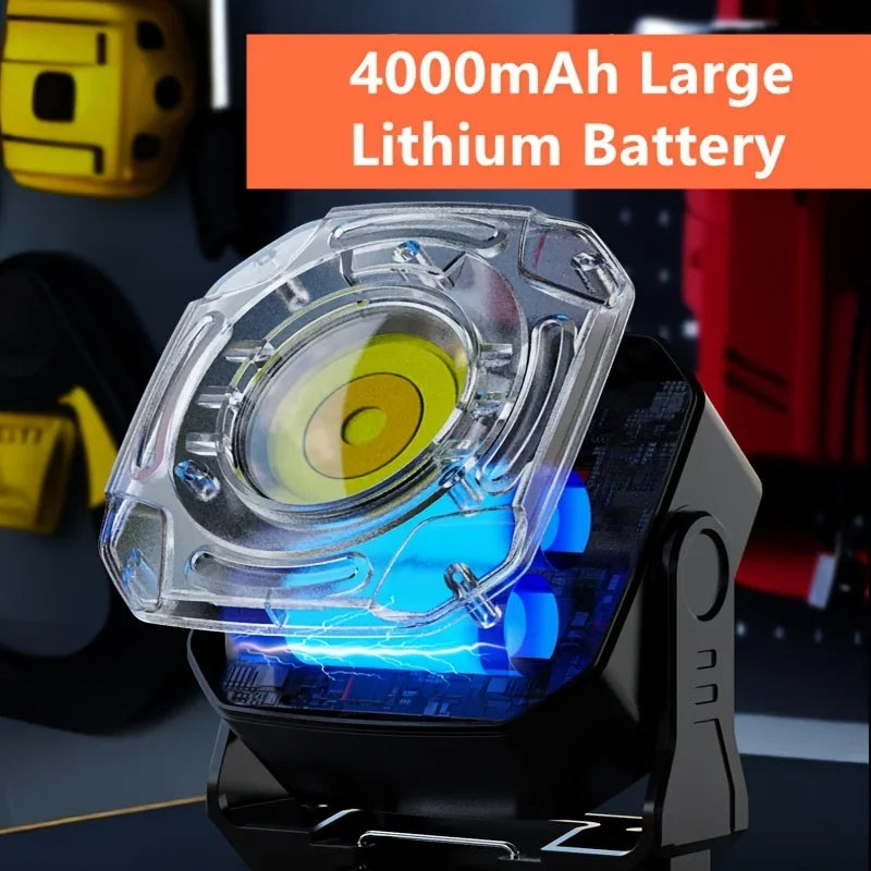 Mini Keychain COB Work Light 6 Modes USB Rechargeable Flashlight Portable Emergency Torch Camping Lights with Magnet Oasis Select