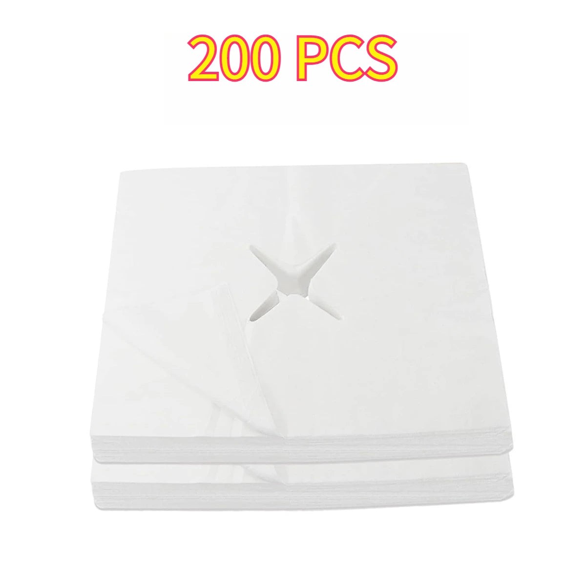 100/200 PCS Disposable Face Cradle Covers Face Cradle Covers Soft Massage Bed Sheet Spa Chairs Lash Beds Beauty Salons Oasis Select 200pcs