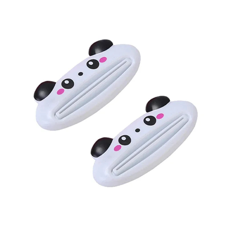 1/2/3pcs Cute Animal Multifunction Squeezer / Toothpaste Squeezer Home Commodity Bathroom Tube Cartoon Toothpaste Dispenser Oasis Select 2pcs panda