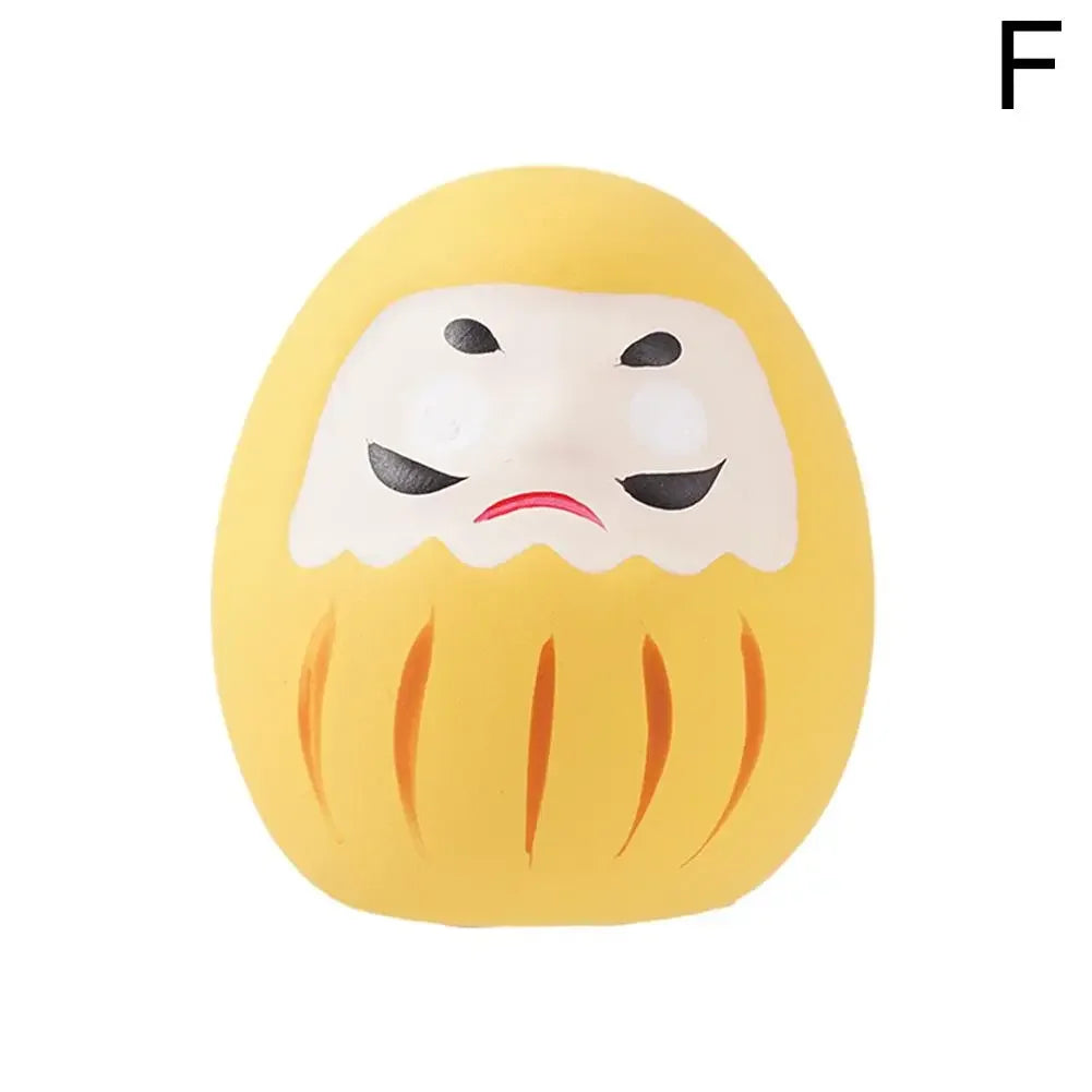 Japanese Ceramic Daruma Doll – Lucky Charm Fortune Ornament