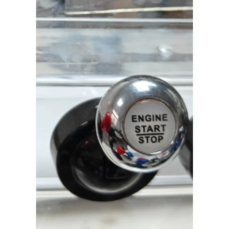 Automotive One Touch Start Button Push To Start Rocker Lever Retro Joystick Decoration Car Interior Accessories Gift Oasis Select Silver
