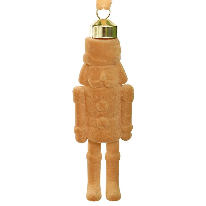 Flocked Nutcracker Soldier Christmas Tree Ornament | Holiday