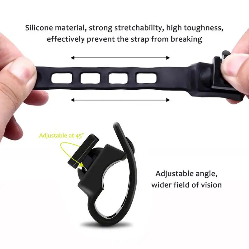 Cycling Taillight Bracket Strap Mounting Bracket Taillight Strap Silicone Light Mount Band Replacement Fixing Strap Light Strap Oasis Select