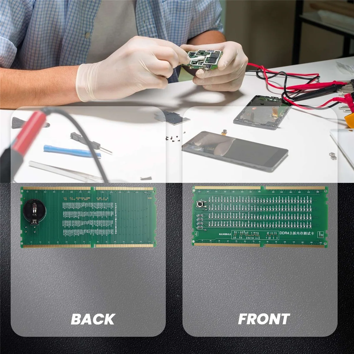 DDR4 Test Card RAM Memory Slot Out LED Desktop Motherboard Repair Analyzer Tester Oasis Select