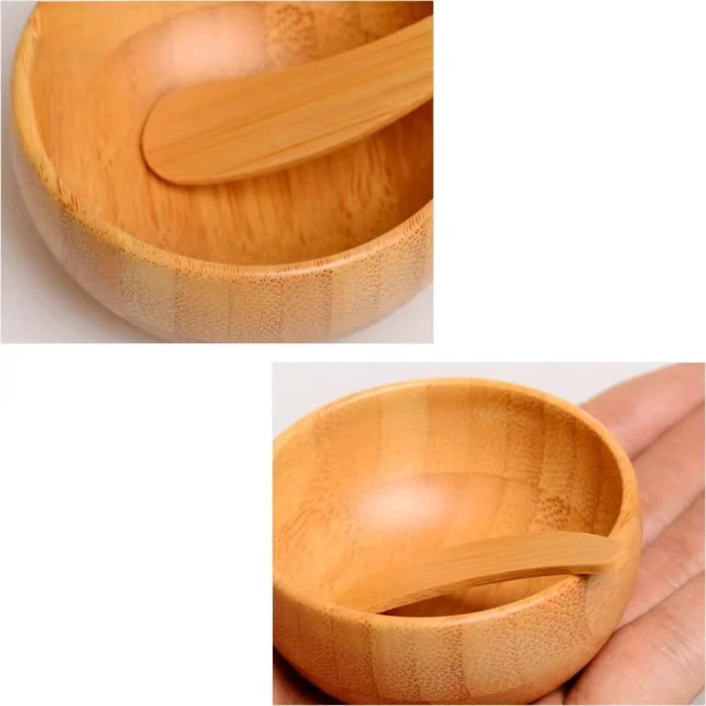 Bamboo Face Mask Kit – 3-Piece Mixing Bowl, Spoon & Spatula