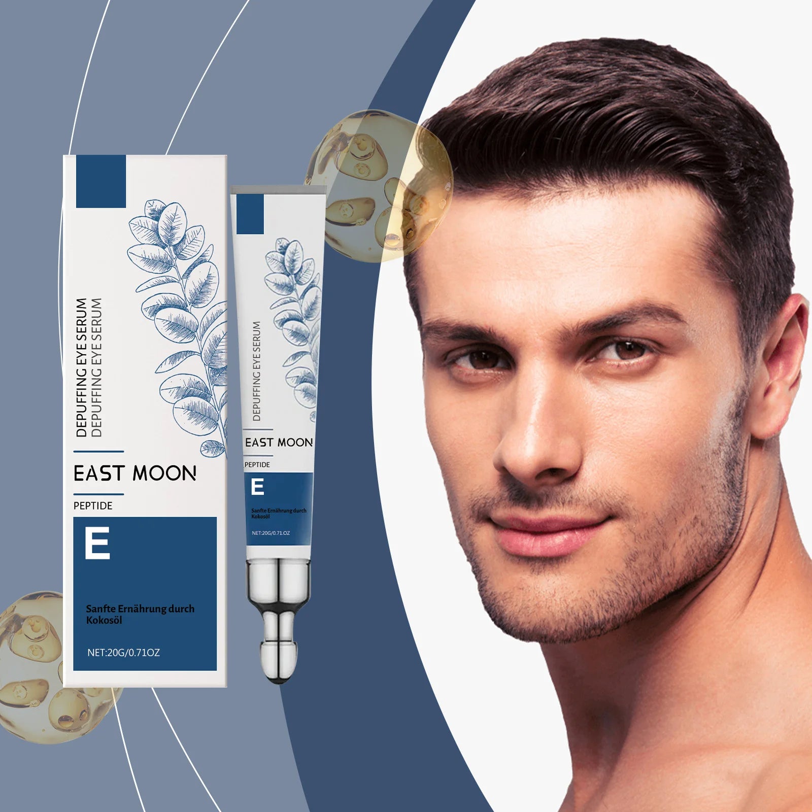 East Moon Men's All-in-One Eye Cream – Hydrating & Brightening Men's Eye Cream Oasis Select