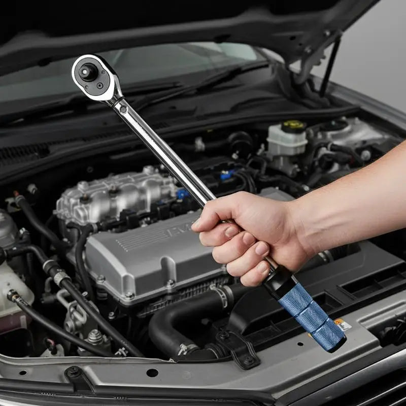 1Pcs 5-210Nm Preset Spark Plug Tool With Swivel Head 1/4" 3/8" 1/2" Drive Adjustable Torque Wrench For Car Bike Repair Oasis Select