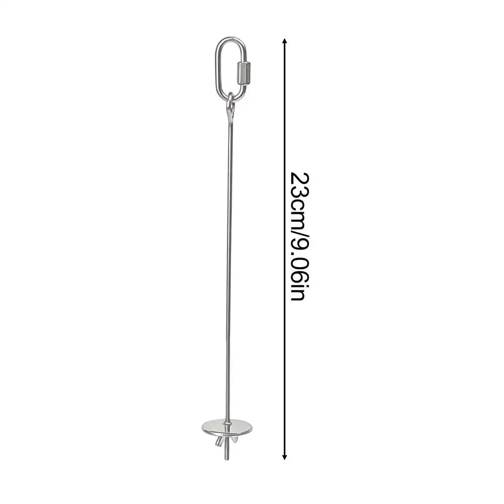 Bird Cage Food Skewer Stainless Fruit Stick Holder Bird Food Holder for Cage Foraging Macaw Parakeet Cockatiel Conure Finch Oasis Select Silver M