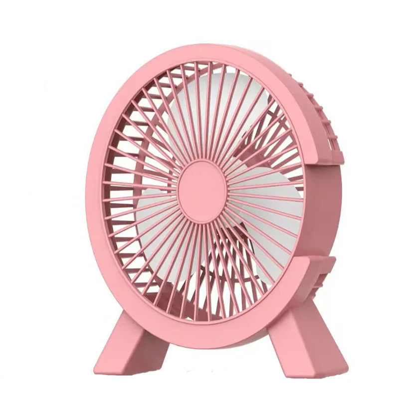 Digital Display Handheld Fan Mini Portable USB Rechargeable 2 in 1 Desktop Standing Cooling Fan for Office Travel Outdoor Oasis Select Pink