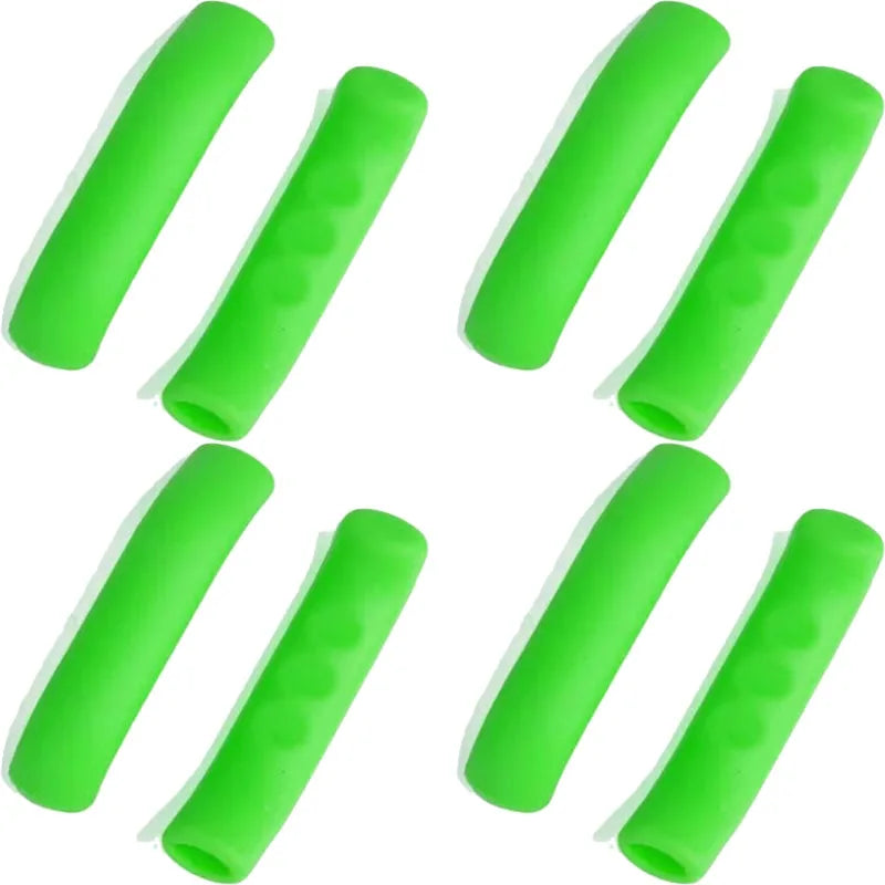 1/4Pairs Bike Brake Lever Protective Silicone Bicycle Lever Grips Bicycle Brake Handle Cover Bicycle Accessories Oasis Select 4pairs-Green