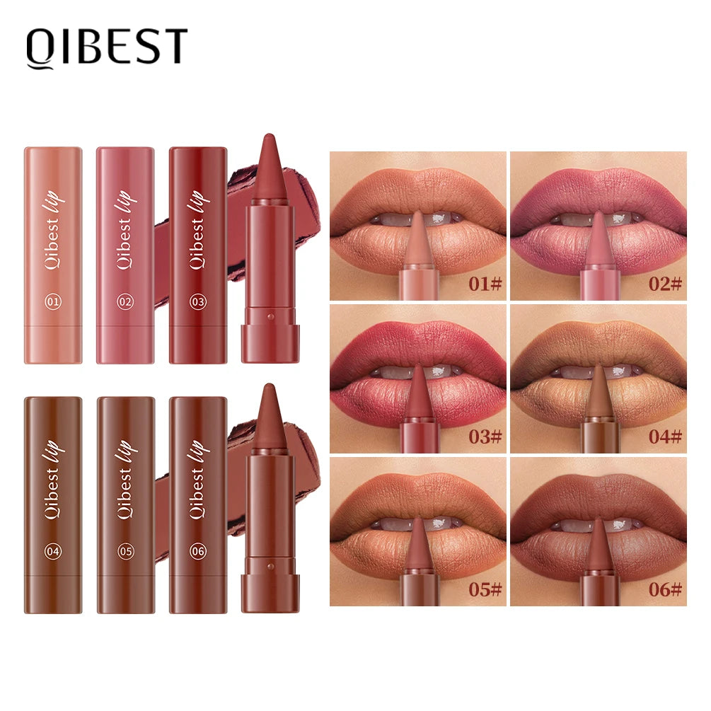QiBest Matte Lip Liner – Waterproof, Long-Lasting Gradient