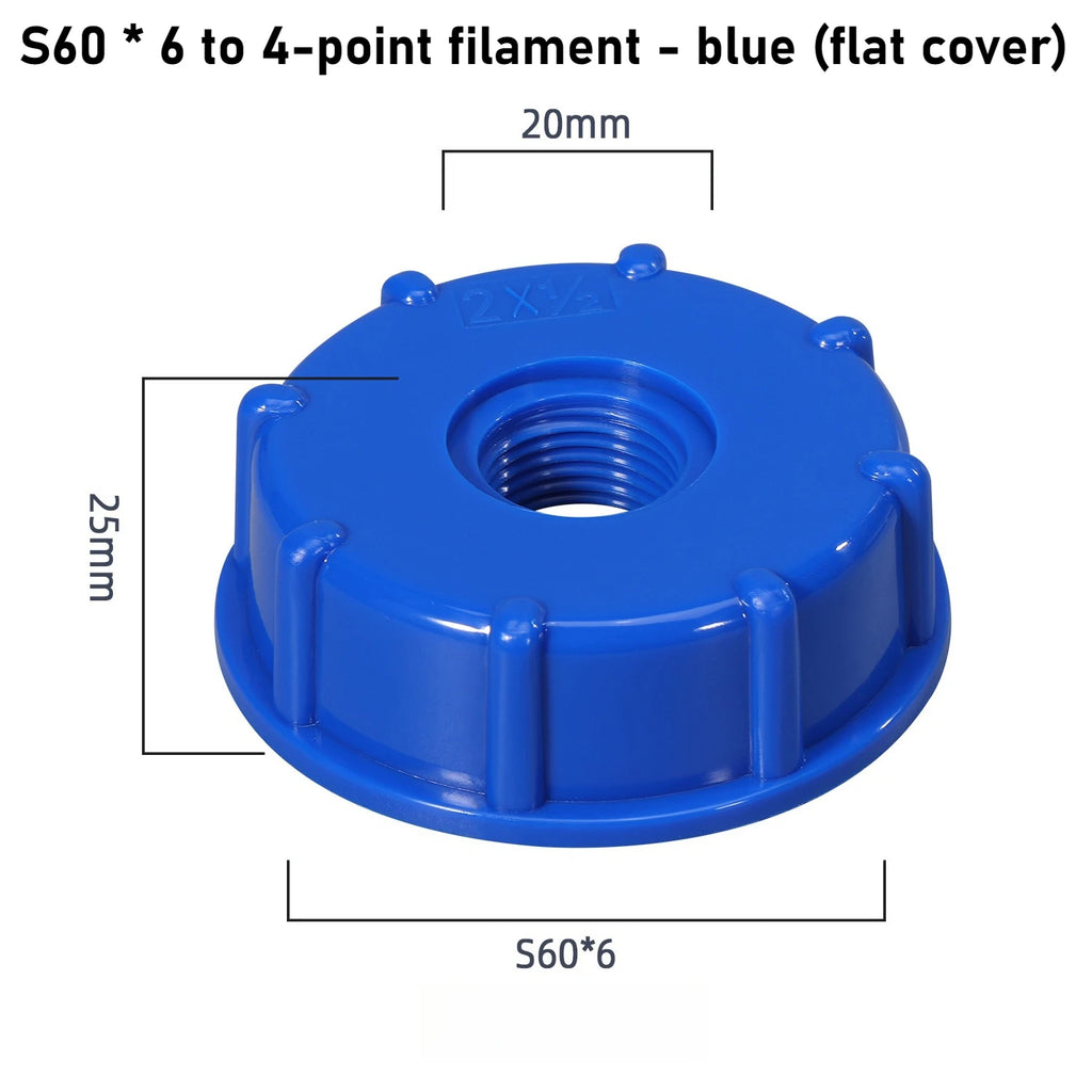 Valve 1000 Liter IBC Ton Barrel Accessories Variable Diameter Joint 4 Minutes 6 Minutes 1 Inch Internal Thread Straight Joint Oasis Select S60X6 to 4 points D 1pcs