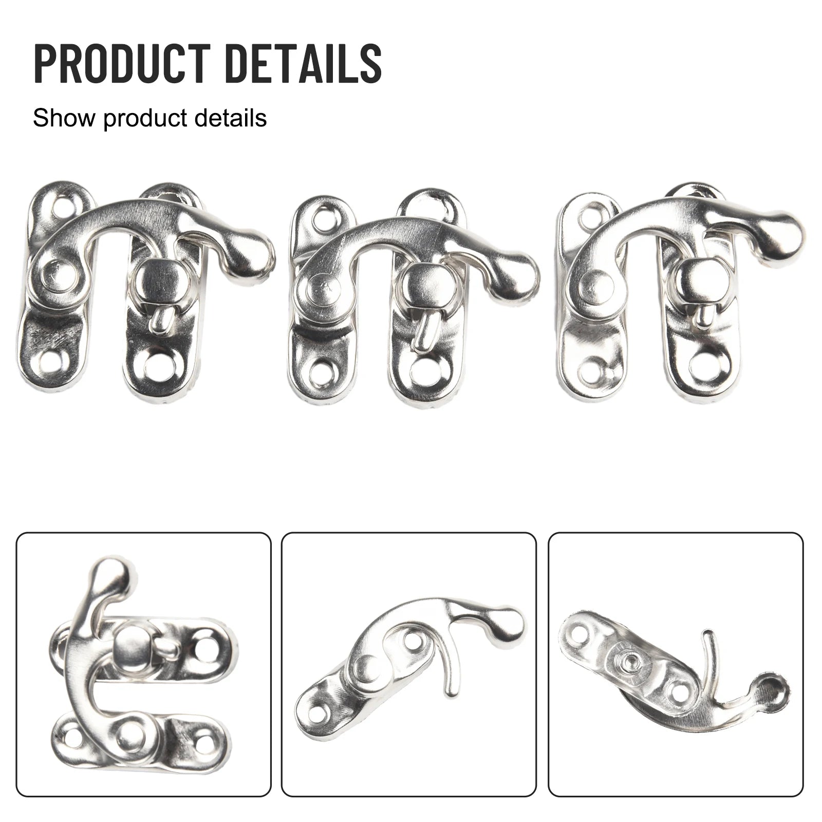 30-Pack Toggle Hasp Latch Clasps for Wooden Boxes – Gold, Bronze Box Hasp Latches Oasis Select