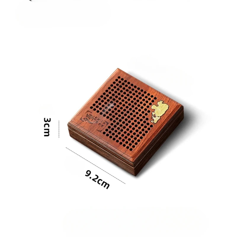 Rosewood Incense Burner Wooden Square Plate Home Indoor Aromatherapy Stove Creative Zen Incense Sink Sandalwood Burner Oasis Select
