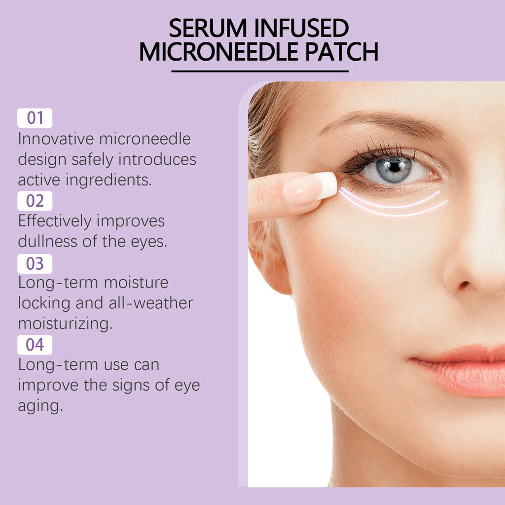 Collagen Microneedle Eye Patches – Dark Circles & Anti-Wrinkle Microneedle Eye Patch Oasis Select