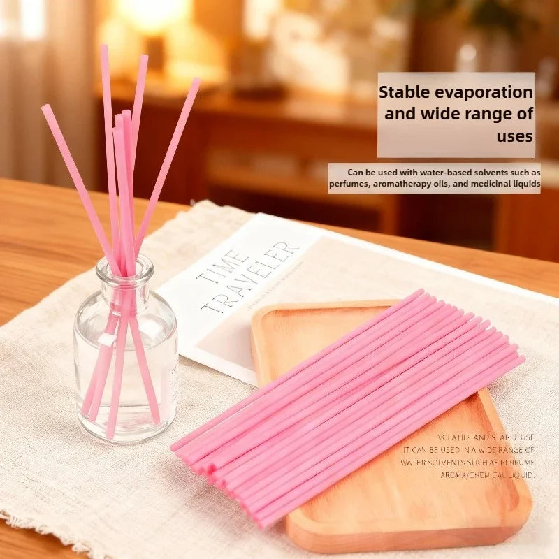 100/200pcs Aromatherapy Sticks, Diffuser Sticks, Black Pink Fragrance Diffusing Strips, Long-lasting, for Indoor Use in Bathroom Oasis Select