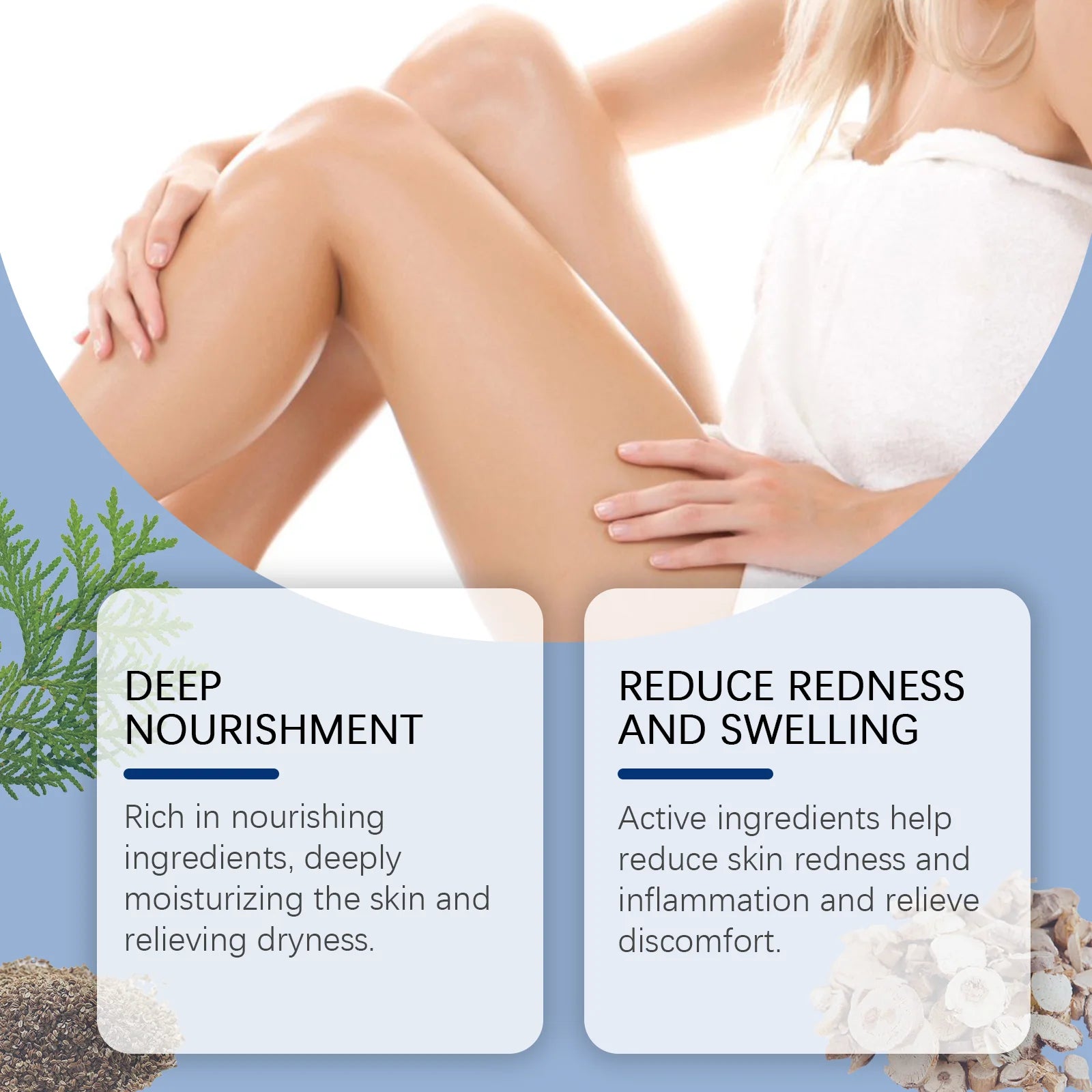 OUOHE Repair CreamSkin Care Cream Gently Moisturizes the Skin of the Body Improves Skin Dryness Redness and Smoothness Oasis Select