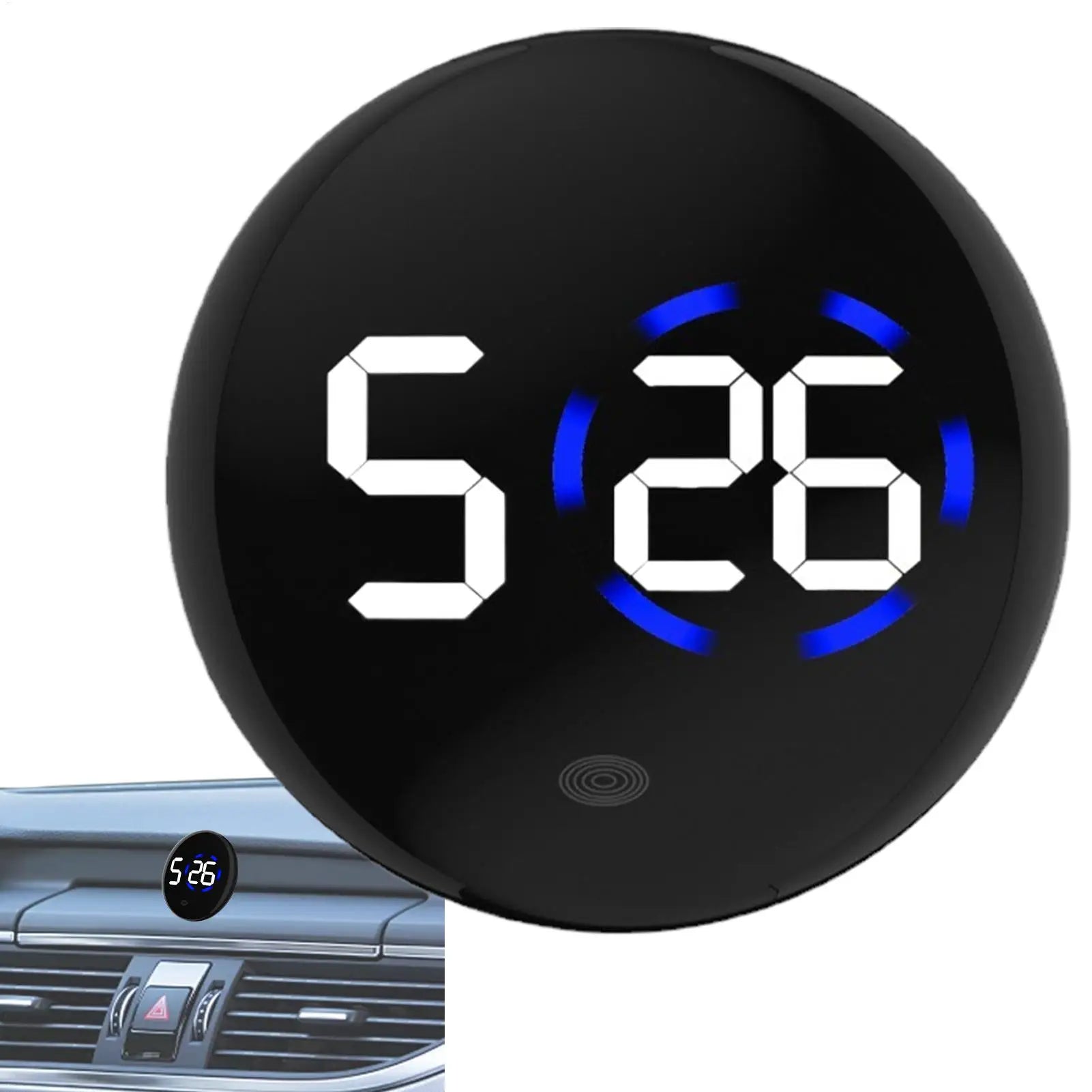 Waterproof car electronic clock electric vehicle dashboard display adhesive simple small clock LED Digital Kitchen Timer Oasis Select