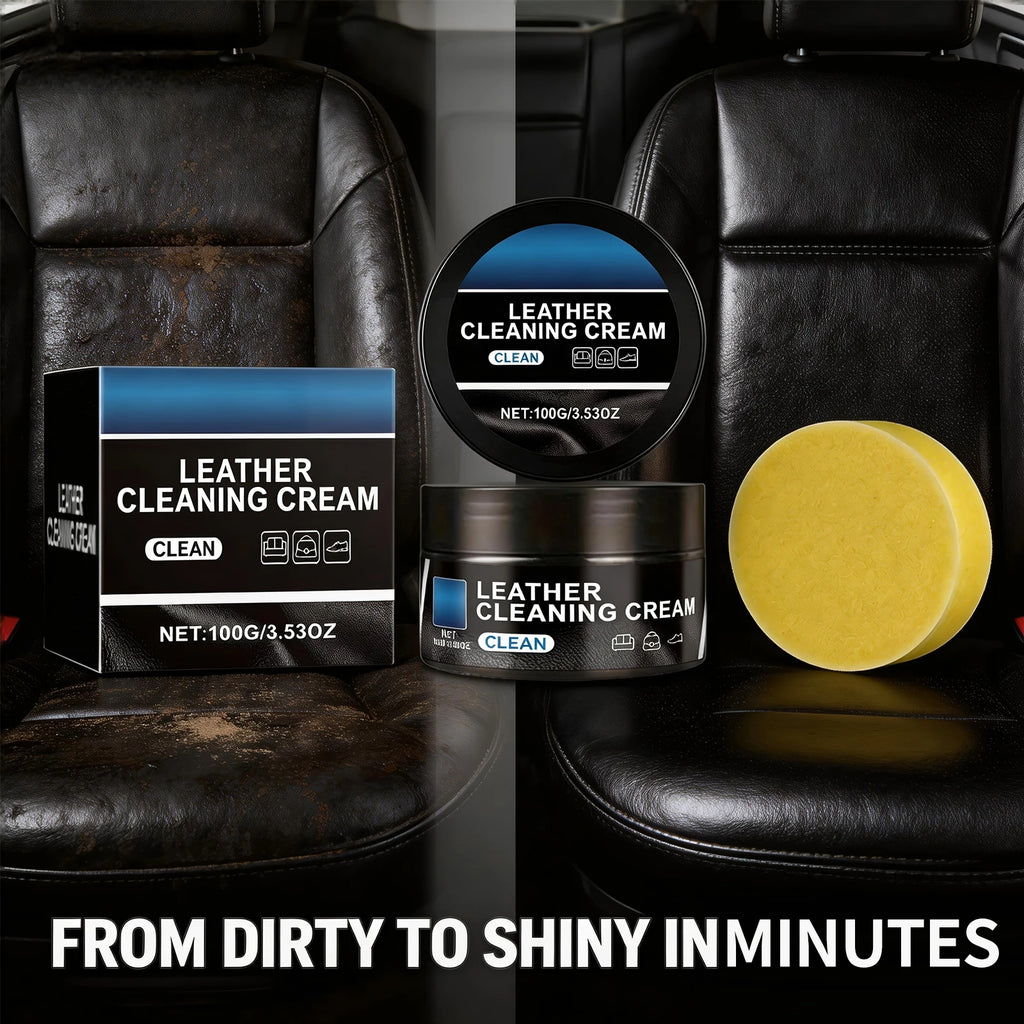 Leather Cleaning Cream for Automotive Interior Remove Dirt Anti Fouling and Waterproof Car Interior Seat Leather Products Oasis Select