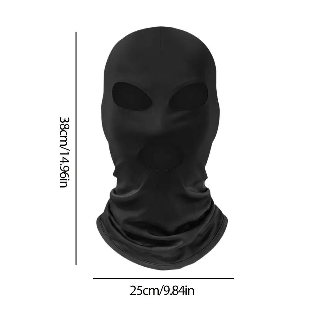 Full Face Mask Anti UV Cycling Cooling Face Mask Breathable Windproof Motorcycle Headwear Dustproof Sun Protection Masks Oasis Select Black