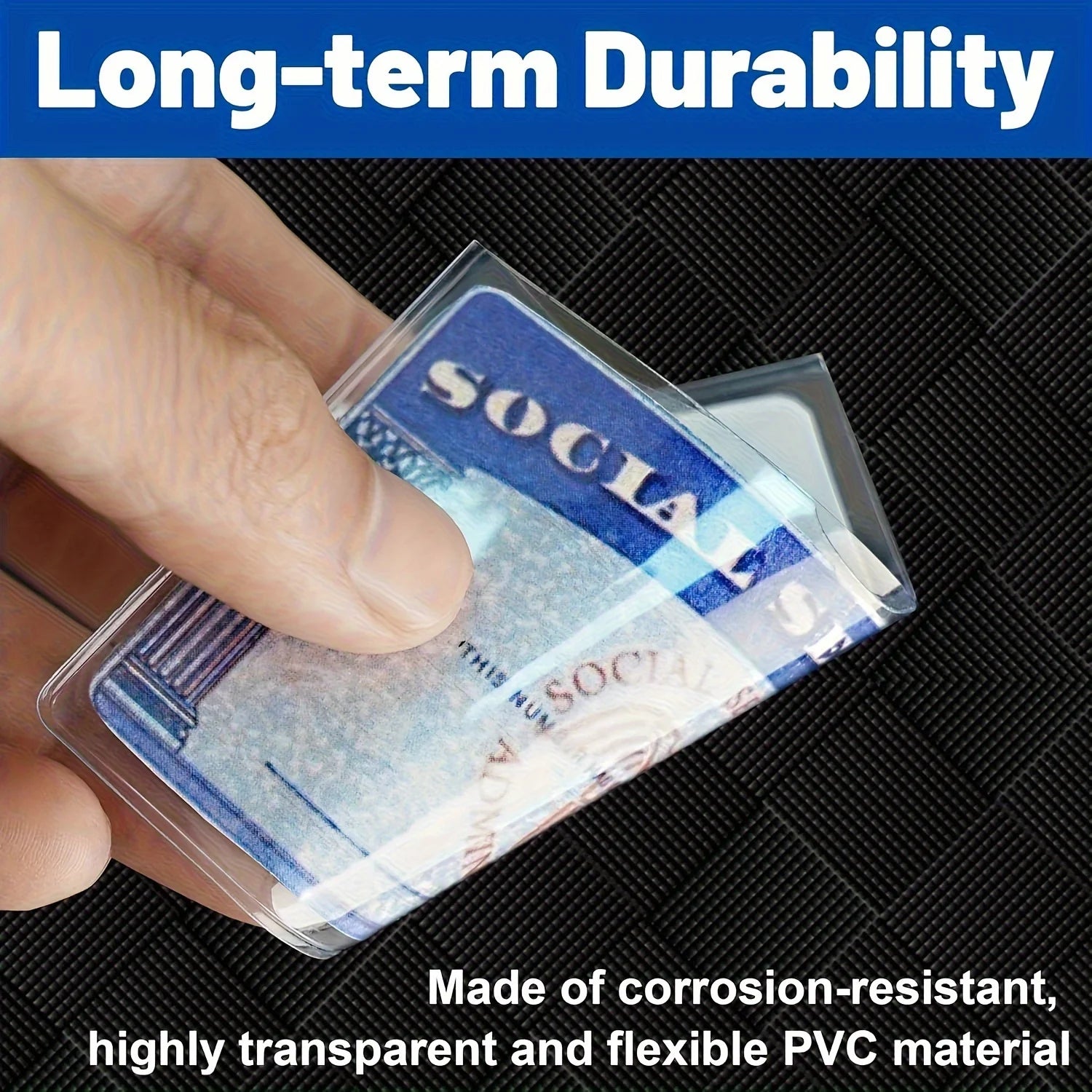 5/10/20pcs transparent card holders, for social security cards/new health insurance cards/SSN cards/credit card holders ... Oasis Select