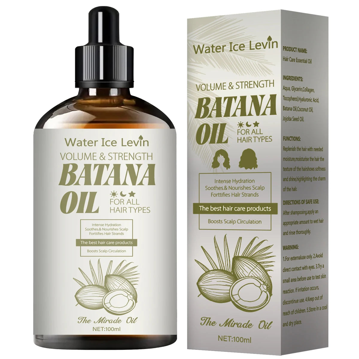 Batana Oil Hair Treatment – Volumizing, Strengthening & Moisturizing Hair Oil Treatment Oasis Select Khaki 100ml