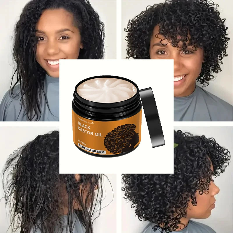 Black Castor Oil Curl Cream – Frizz-Free Moisturizing Curls Curl Styling Cream Oasis Select