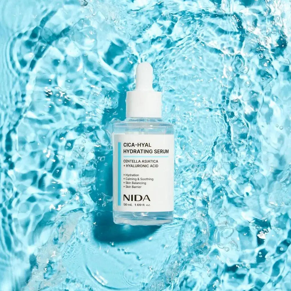 NIDA CICA-HYAL Hydrating Serum – Hyaluronic Acid & Centella 50ml Hydrating Face Serum Oasis Select