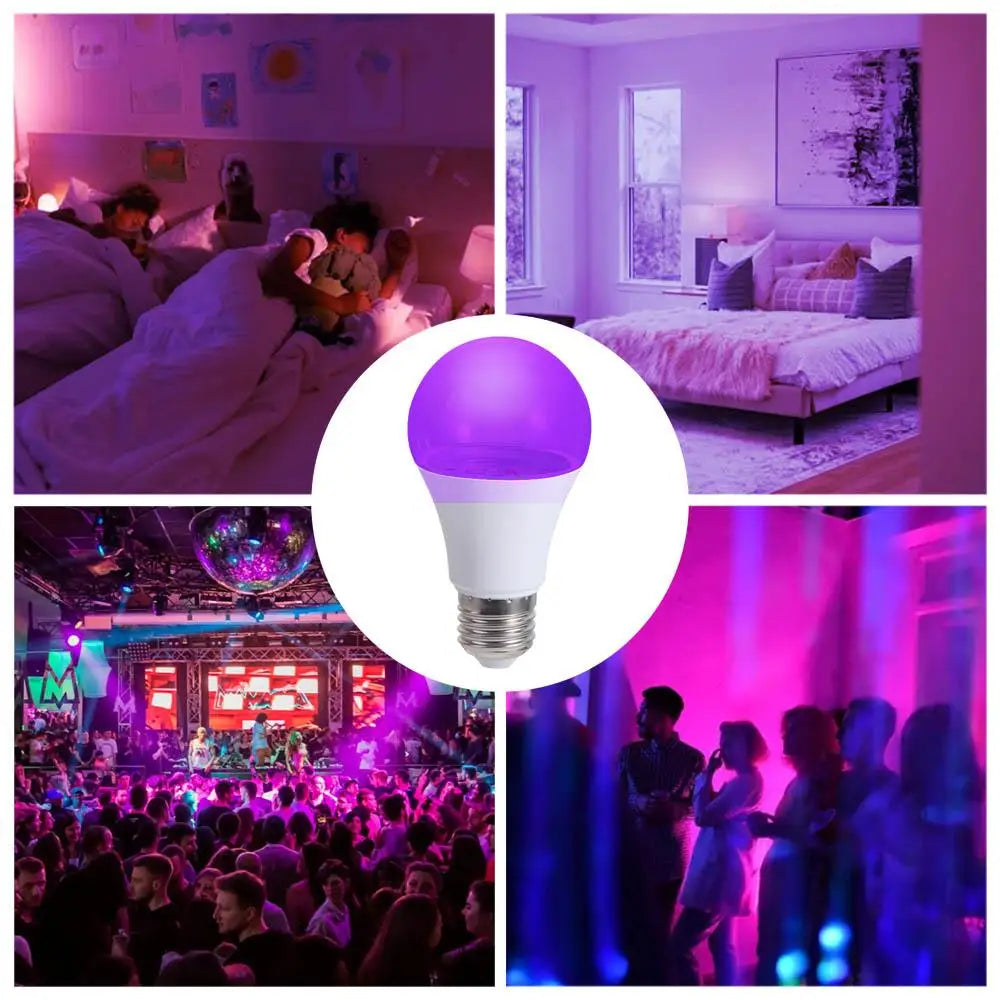 10W E27 UV Black Light Bulb – Purple Glow Party & Disco UV Black Light Bulb Oasis Select