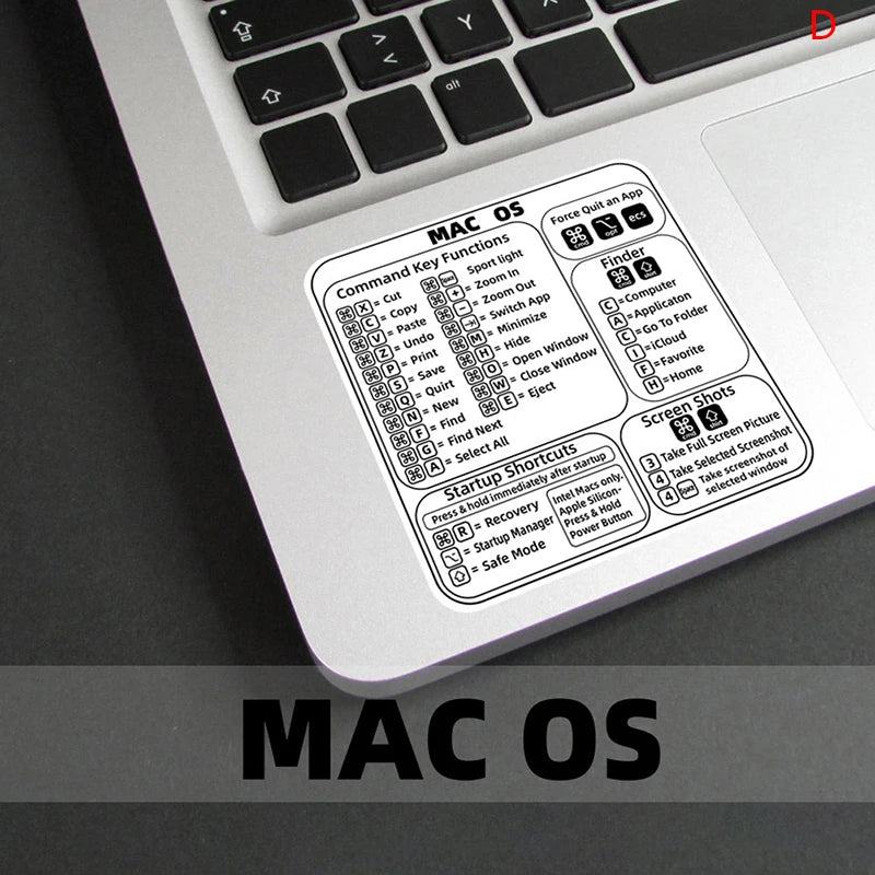 Windows PC Keyboard Shortcut Sticker – 14 Styles | PVC