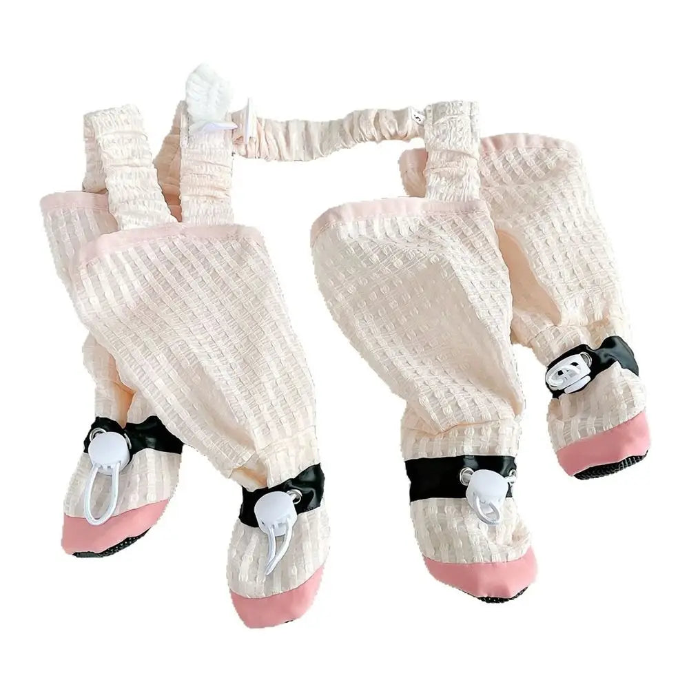 Full Leg Protection Pet Strolling Going Out Pants Dust-proof Anti-Slip Dog Four-Legged Pants Adjustable Dog Boot Leggings Oasis Select