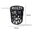 Garden Decor with Handcrafted Boho Woven Paper Rope Rattan Lampshade Oasis Select Black