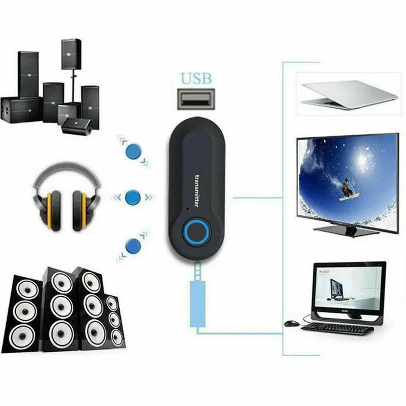 3.5mm Bluetooth 4.0 Audio Transmitter – TV, PC & Headphones