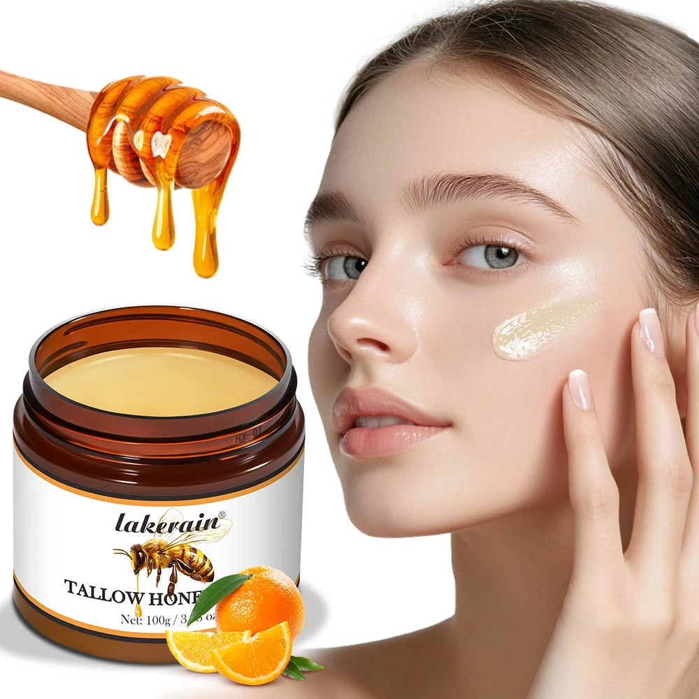 Whipped Beef Tallow And Honey Balm Moisturizing Beef Tallow Face Cream Body Lotion Grass Fed Grass Finished Face Cream Skin Care Oasis Select
