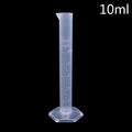 1pcs Transparents Measuring Plastic Graduated Cylinder Plastic Trial Test Liquid Tube Lab Tool 10ml,25ml,50ml,100ml,250ml Oasis Select 10mL