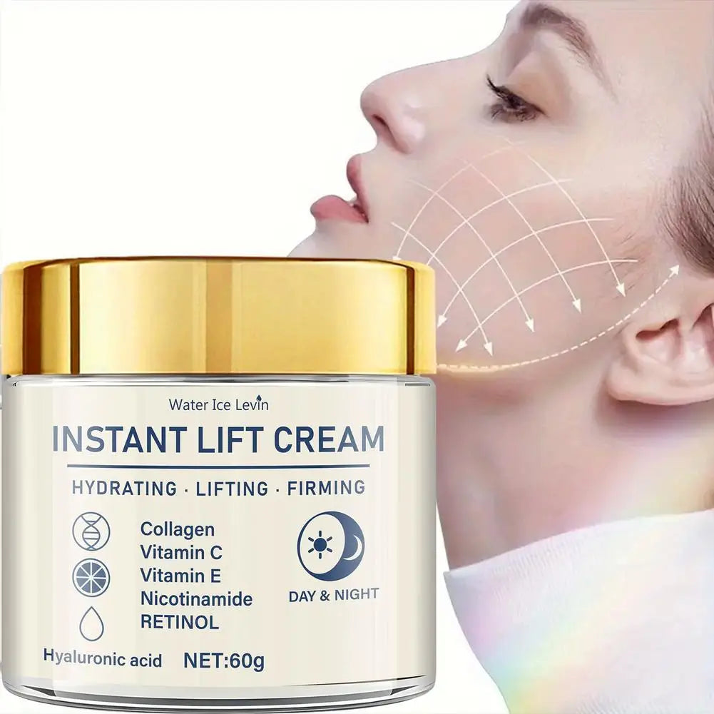 60g Instant Lift Face Cream Firming Skin Tightening Anti Wrinkle Collagen Hyaluronic Acid Hydrating Nourishing Facial Moisturize Oasis Select