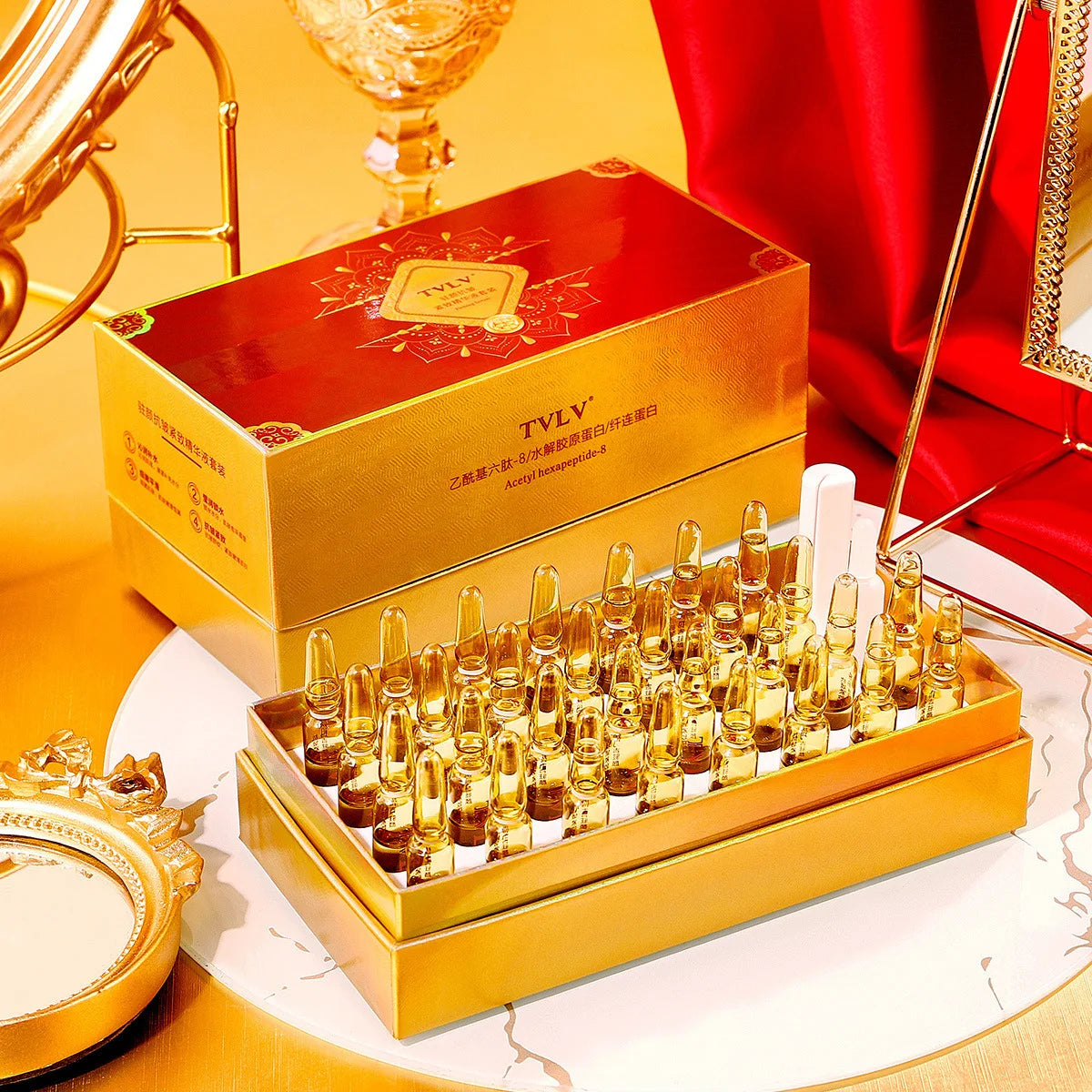 30 Pieces Face Essence Set Moisturizing and Firming Night Staying Ampoule Essence Set Brighten Skin Tone Anti aging serum set Oasis Select