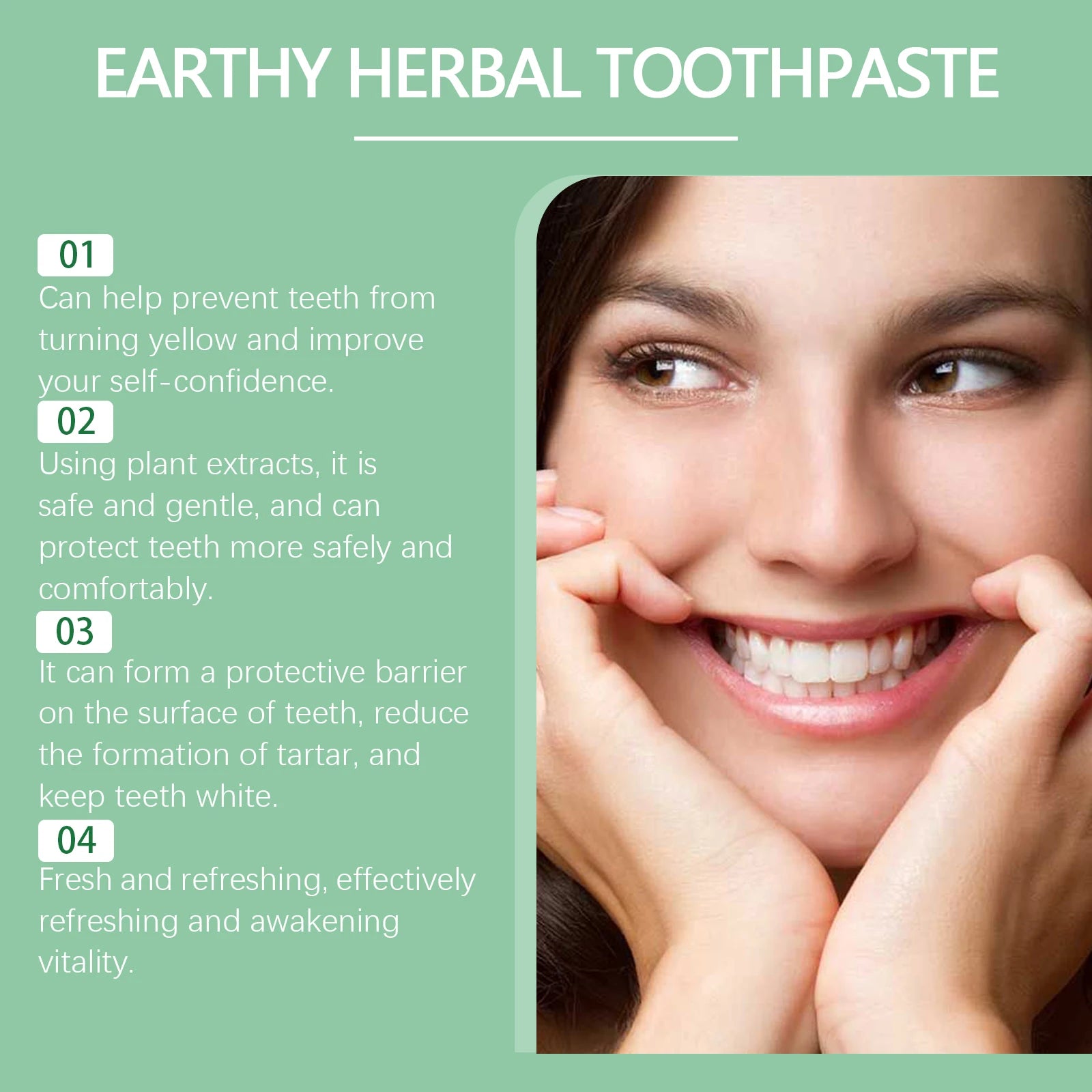 Daily Gentle Mint Toothpaste For Teeth Stain Removal & Yellowing Care - Freshen Oral Hygiene, Strengthen Gum Health Oasis Select