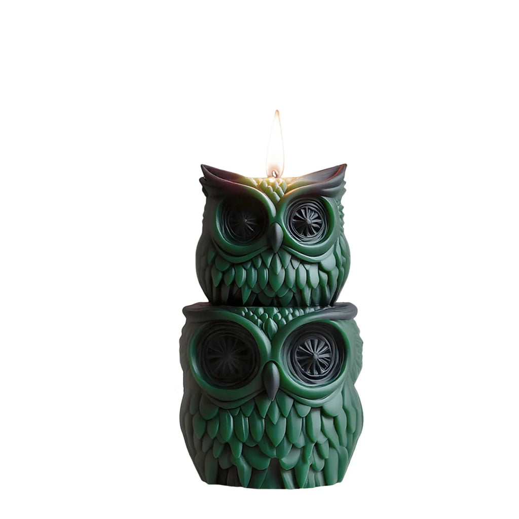 3D Pupil Light Owl Plaster Silicone Mold DIY Owl Creative Ornaments Aroma Candle Silicone Mold Oasis Select