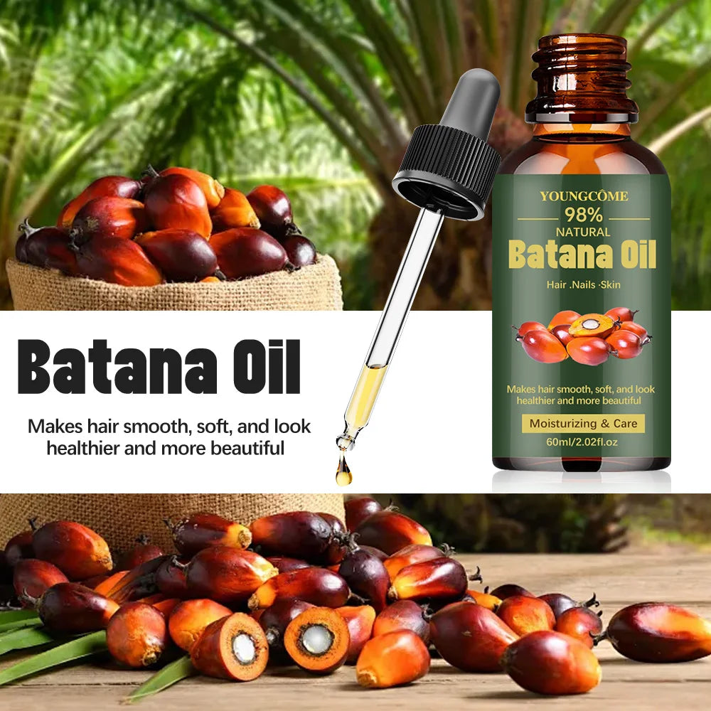 Natural Batana Oil For Hair Growth Pure Batana Oil Hair Shine Strengthen For Women Prevent Hair Loss Eliminate Split Ends 1/3pcs Oasis Select