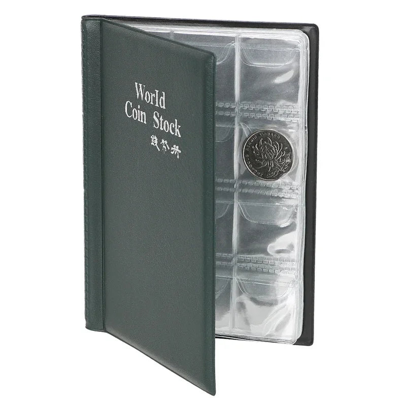 For Collector Coin Holder Albums Mini Penny Coin Storage Bag Collecting Money Organizer 120 Pockets Coins Collection Album Book Oasis Select